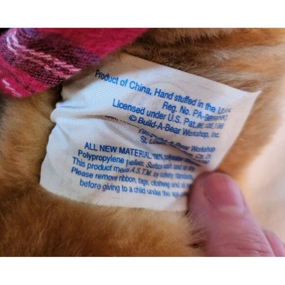 Build-A-Bear Cardinals 2006 World Series Plush Teddy Bear In Plaid Shorts - Picture 5 of 9